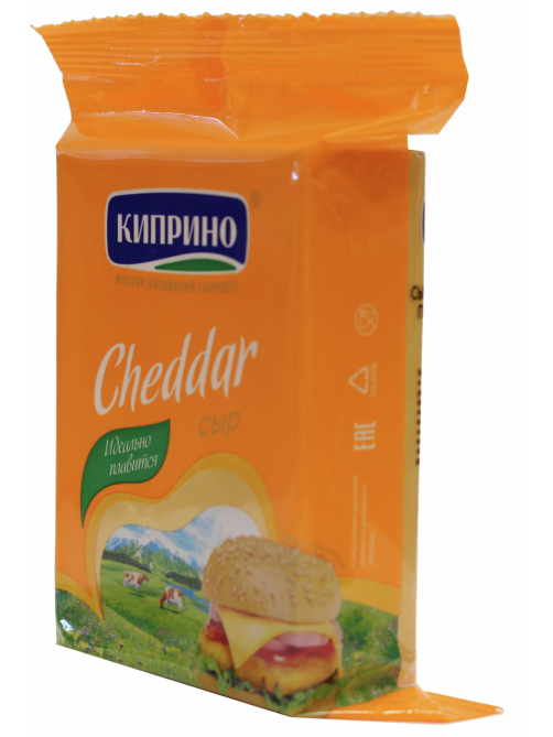 Сыр Киприно Чеддер кусок 45%, 200г