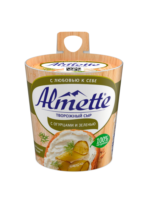Сыр творожный Almette с огурцами и зеленью 60%, 150г