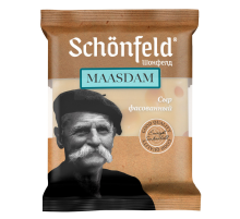 Сыр Schonfeld Маасдам кусок 45%, 180г
