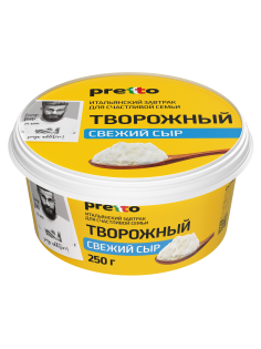 Сыр творожный Pretto 65%, 250г