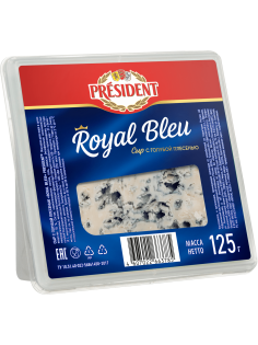 Сыр President Royal Bleu с голубой плесенью 55%, 125г