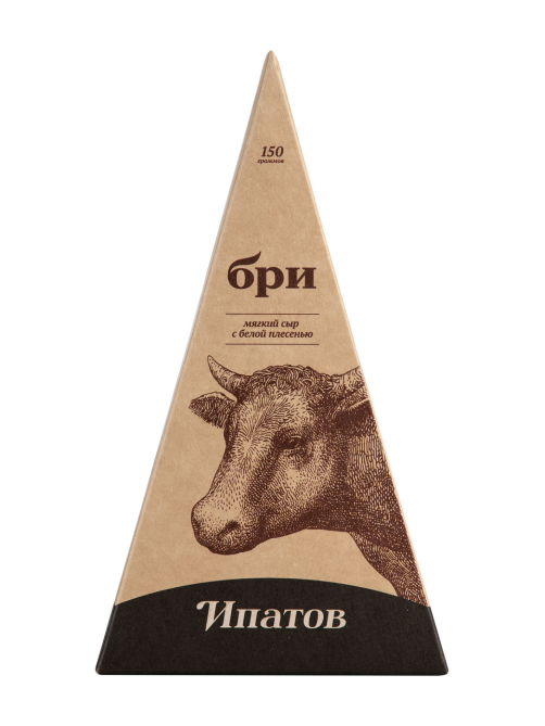 Сыр Ипатов Бри с белой плесенью 60%, 150г