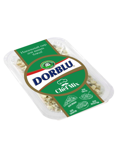 Сыр Dorblu Chef Mix с голубой плесенью тертый 56%, 100г