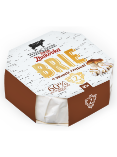 Сыр бри Whitecheese from Zhukovka с белыми грибами 60%, 125г