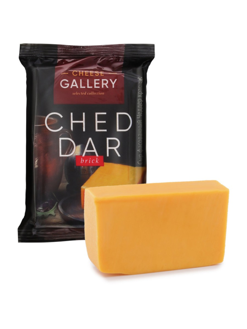 Сыр Cheese Gallery Чеддер красный полутвердый 50%, 200г