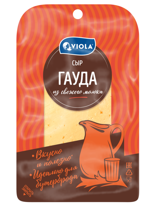 Сыр Viola Гауда полутвердый нарезка 45%, 120г