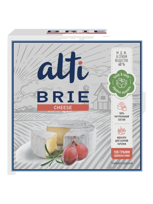 Сыр Alti Brie мягкий 60%, 100г