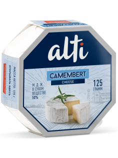 Сыр Alti Camembert мягкий 50%, 125г