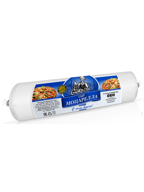 Сыр Terra del Gusto Моцарелла полутвердый 40%, ~1.2кг