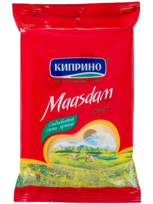 Сыр Киприно Маасдам полутвердый 45%, 200г