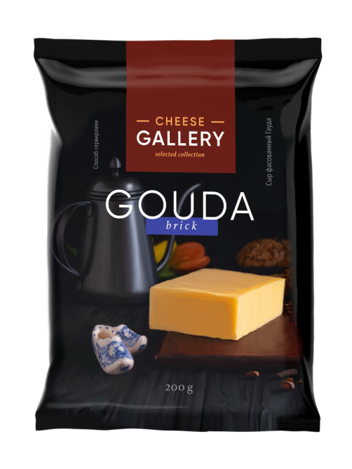 Сыр Cheese Gallery Гауда полутвердый 45%, 200г