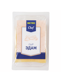 METRO Chef Сыр Эдам полутвердый нарезка 40%, 500г