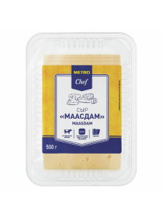 METRO Chef Сыр Маасдам полутвердый нарезка 45%, 500г