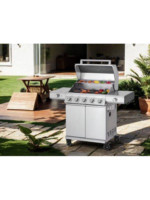 Tarrington House Газовый гриль Glenwood 5+1+1 горелки 138 х 54 х 117см