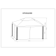 Tarrington House Павильон Veoms бежевый, 3 x 4м