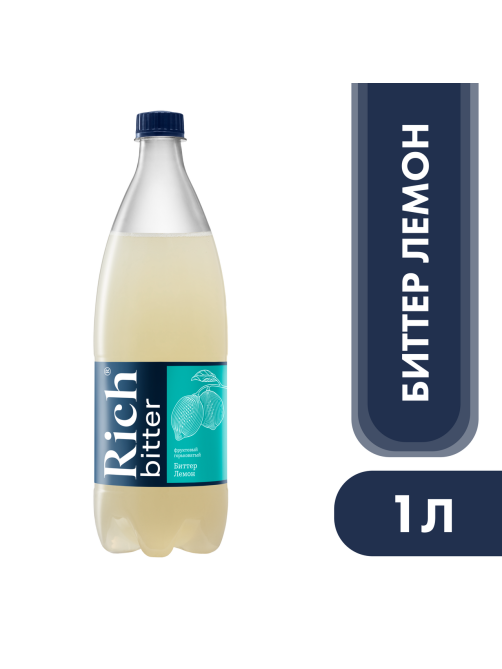 Напиток Rich bitter Лемон газированный, 1л
