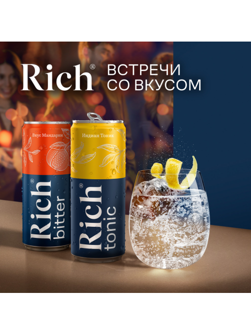 Напиток Rich tonic Индиан газированный, 1л