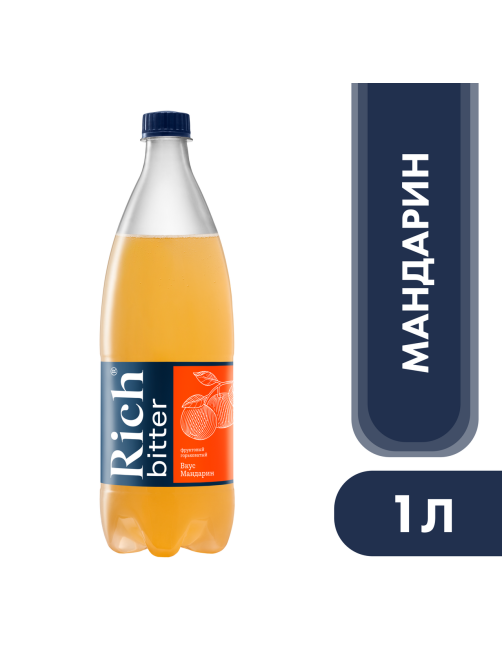 Напиток Rich bitter Мандарин газированный, 1л