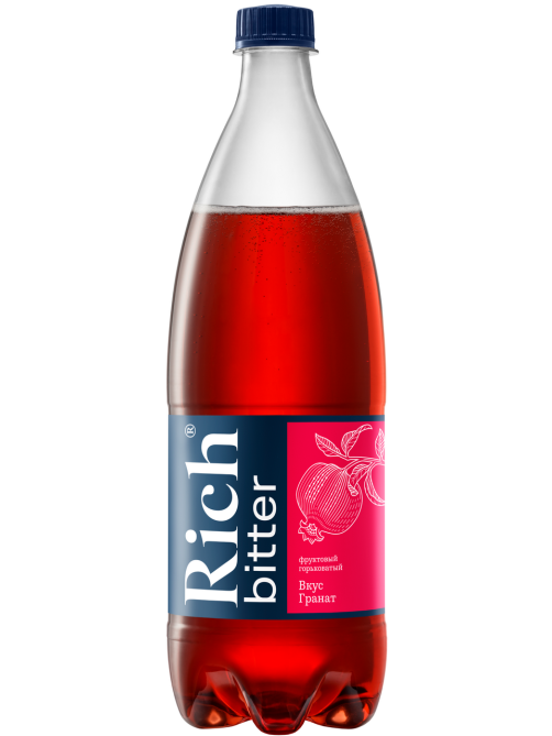 Напиток Rich bitter Гранат газированный, 1л