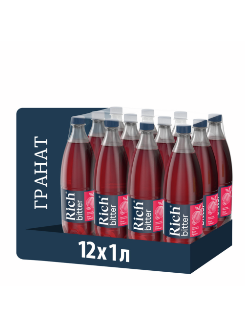 Напиток Rich bitter Гранат газированный, 1л