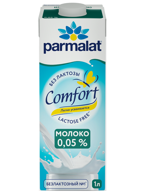 Молоко Parmalat безлактозное ультрапастеризованное 0.05%, 1л