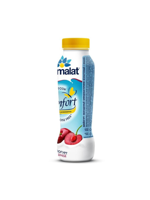 Йогурт питьевой Parmalat с вишней безлактозный 1.5%, 290г