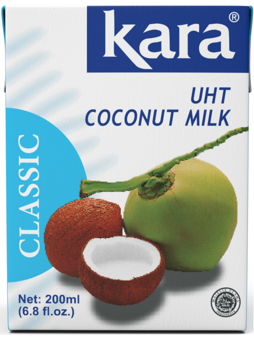 Молоко кокосовое Kara Classic пастеризованное 17%, 200мл