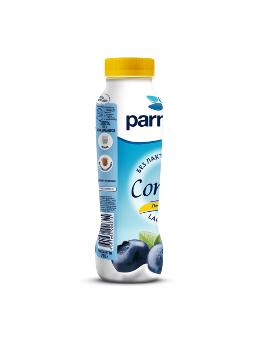 Йогурт питьевой Parmalat безлактозный голубика 1.5%, 290г