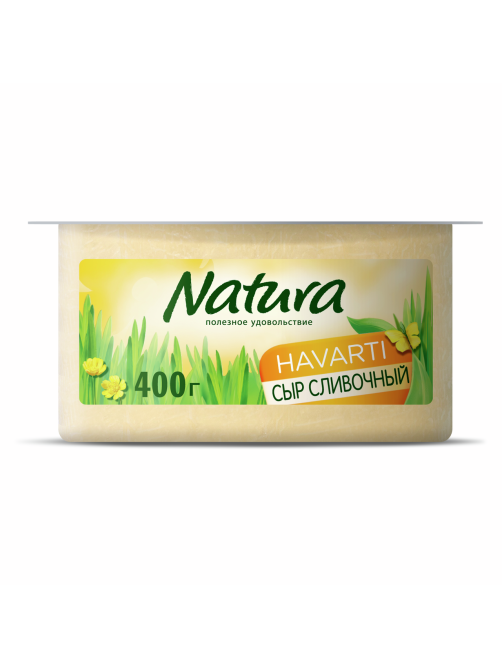 Сыр Natura сливочный полутвердый 45%, 400г