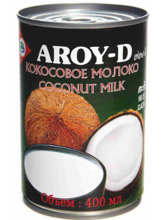Кокосовое молоко Aroy-D Coconut Milk 17-19%, 400мл