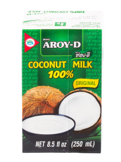 Кокосовое молоко Aroy-D Coconut Milk 17-19%, 250мл