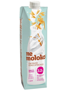 Напиток растительный овсяный Nemoloko Классический 3.2%, 1л