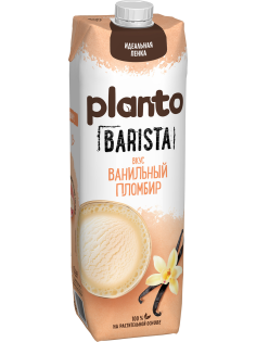 Напиток растительный соевый Planto Aroma со вкусом ванильного пломбира, 1л