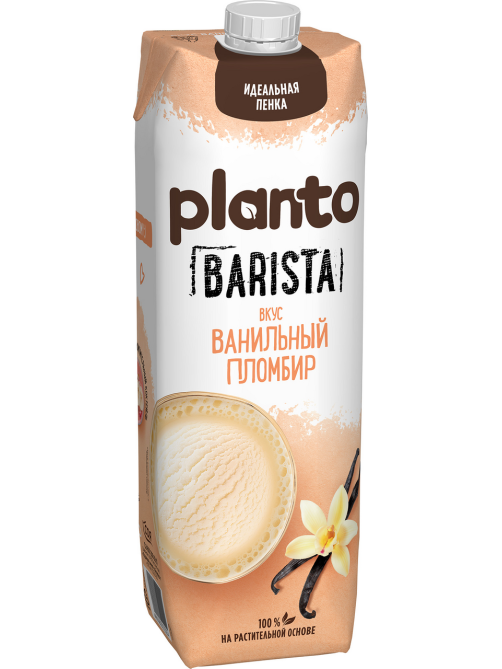 Напиток растительный соевый Planto Aroma со вкусом ванильного пломбира, 1л