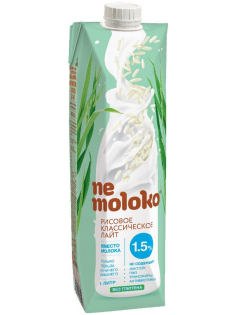 Напиток растительный рисовый Nemoloko Классический лайт 1.5%, 1л
