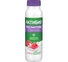 Йогурт питьевой Актибио безлактозный с малиной 1.5%, 260г