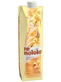 Напиток растительный овсяный Nemoloko Ванильный 3.2%, 1л