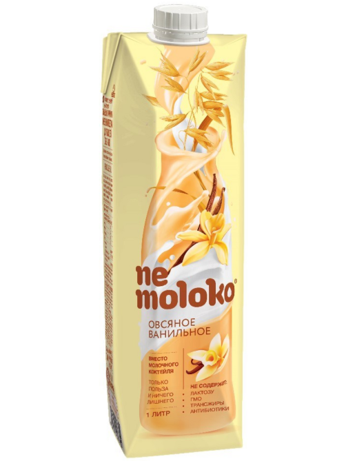 Напиток растительный овсяный Nemoloko Ванильный 3.2%, 1л