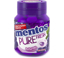 Жевательная резинка Mentos Pure fresh виноград, 54г