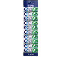 Жевательная резинка Orbit White Нежная мята (13.6г x 10шт), 136г
