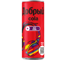 Напиток Добрый Cola без сахара газированный, 330мл
