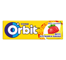 Жевательная резинка Orbit клубника банан, 14г