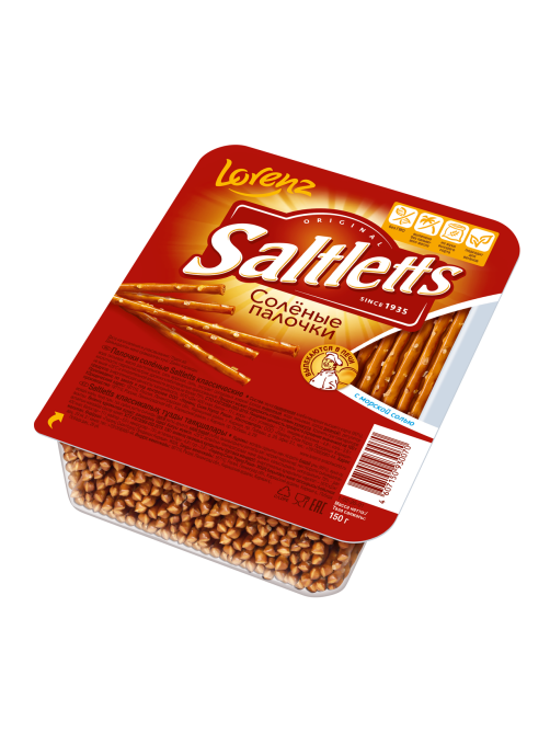 Палочки Lorenz Snack-World Saltletts классические, 150г