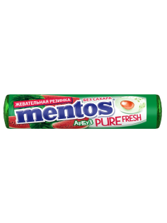 Жевательная резинка Mentos Pure Fresh вкус Арбуз, 15.5г