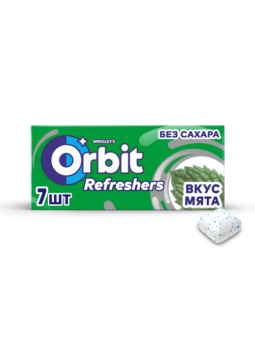 Жевательная резинка Orbit Refreshers мята, 16г