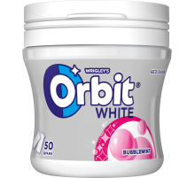 Жевательная резинка Orbit White Bubblemint без сахара, 68г