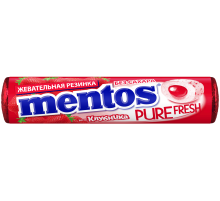 Жевательная резинка Mentos Pure White вкус Клубника, 15.5г