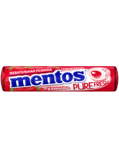 Жевательная резинка Mentos Pure White вкус Клубника, 15.5г