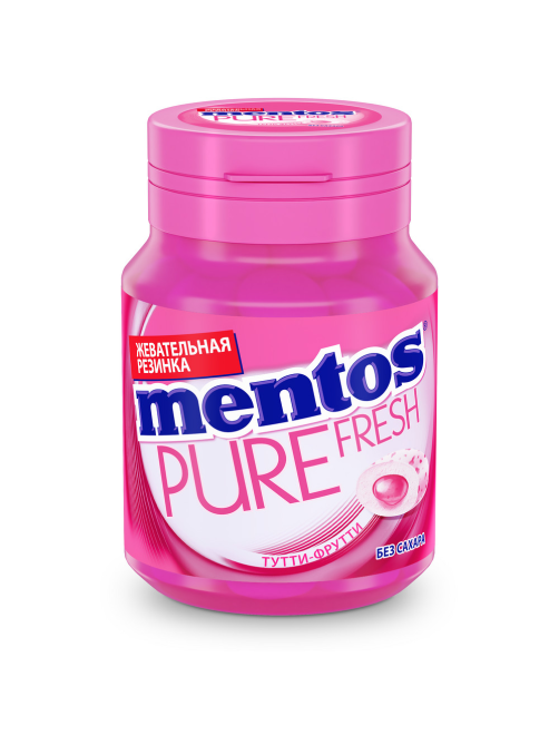 Жевательная резинка Mentos Pure fresh Тутти-Фрутти, 54г