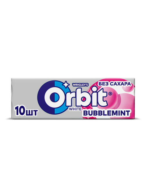 Жевательная резинка Orbit White Bubblemint (13.6г x 10шт), 136г